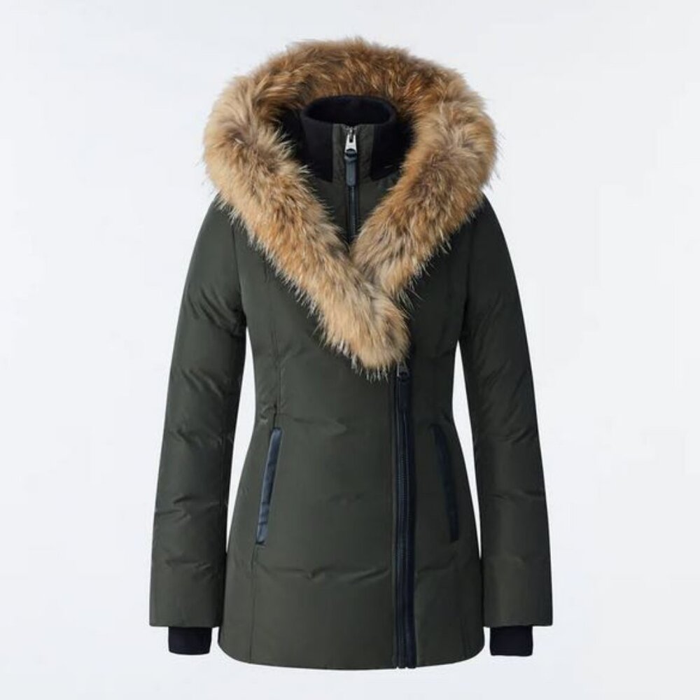 Mackage ADALI-F Down Coat with Natural Fur Signature Collar
